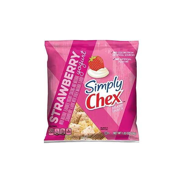 Chex Mix Simply Chex Strawberry Yogurt 1.03 oz., PK60 1600031937 Zoro